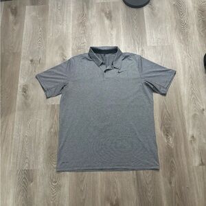 Nike Men's Heather Gray Polo Shirt